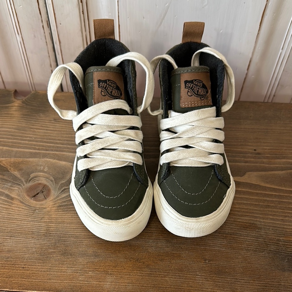 Vans Kids High-Top Sneakers - Olive Green